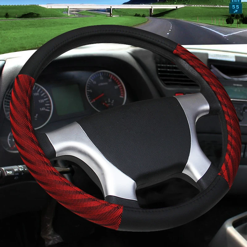 Грузовик дышащий авто чехол рулевого колеса автомобиля для 36 38 40 42 45 47 50 см