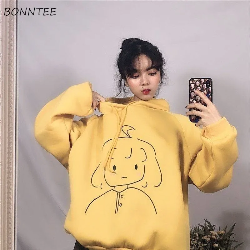 Женские толстовки с принтом Kawaii Ulzzang Harajuku мягкая бархатная уличная одежда