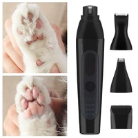 2021 hair clipper for dog nail grinder 4 in 1 pet grooming kit cat dogs claws cutter nail clipper cutter foot paw hair trimmer
