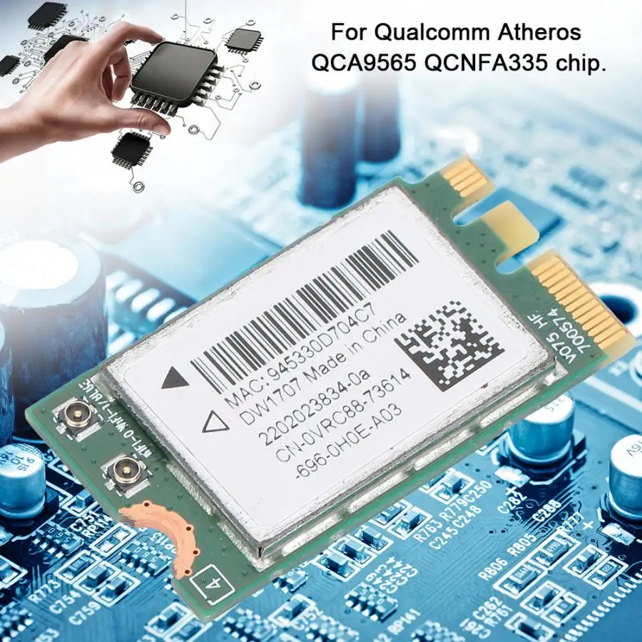 Для Qualcomm Atheros QCNFA335 NGFF 300M беспроводная Bluetooth 4 0 сетевая карта DW1707 0VRC88 сетевые