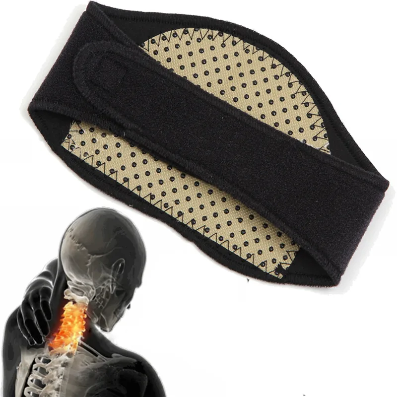 BYEPAIN Self-heating Tourmaline Set Neck Support Protector Waist Belt Brace Magnetic Therapy | Красота и здоровье