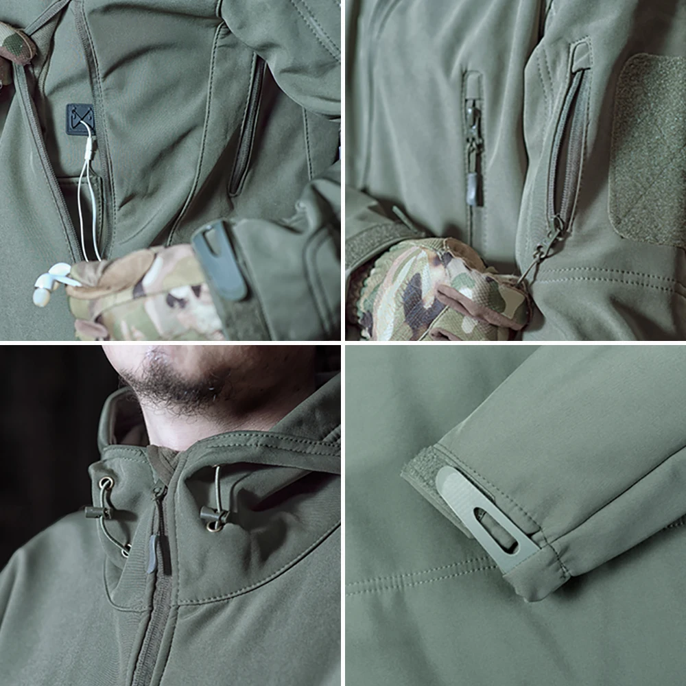 Водонепроницаемая камуфляжная флисовая куртка для мужчин и женщин походов