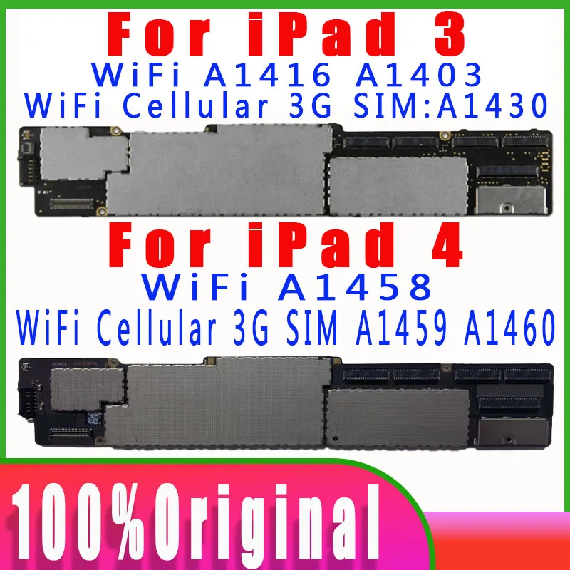 A1458 A1459 A1460 для iPad 4 материнская плата A1416 1403 1430 3 все оригинальные разблокированные