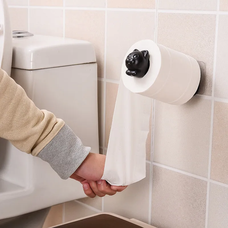 Держатель для туалетной бумаги настенный держатель салфеток с мультяшным котом