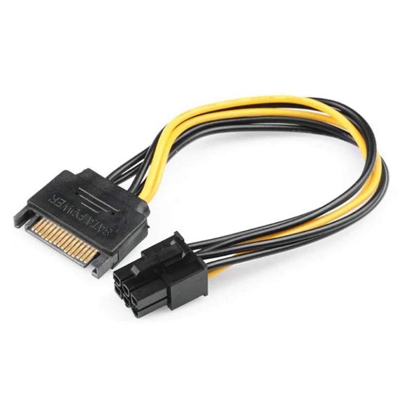 Кабель питания для видеокарты SATA 15Pin Male к 6Pin PCI Express|sata 15pin|6pin poweradapter cable |