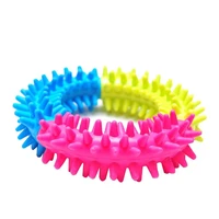 dog pets teeth cleaning training thorn ring shaped bite resistant chewing toy pet products