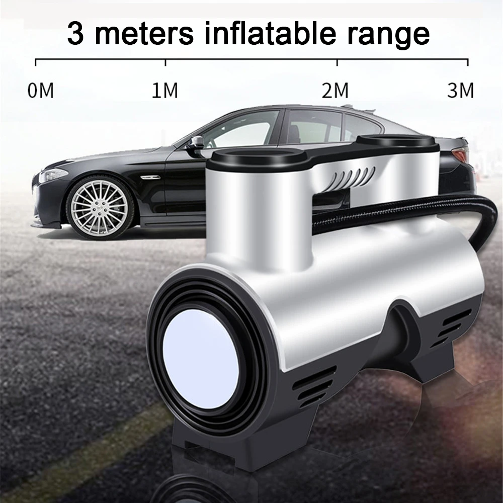 

Портативный манометр воздушного компрессора яркий аварийный фонарик для накачки шин новая модель с цифровым (150 Psi 12V DC)