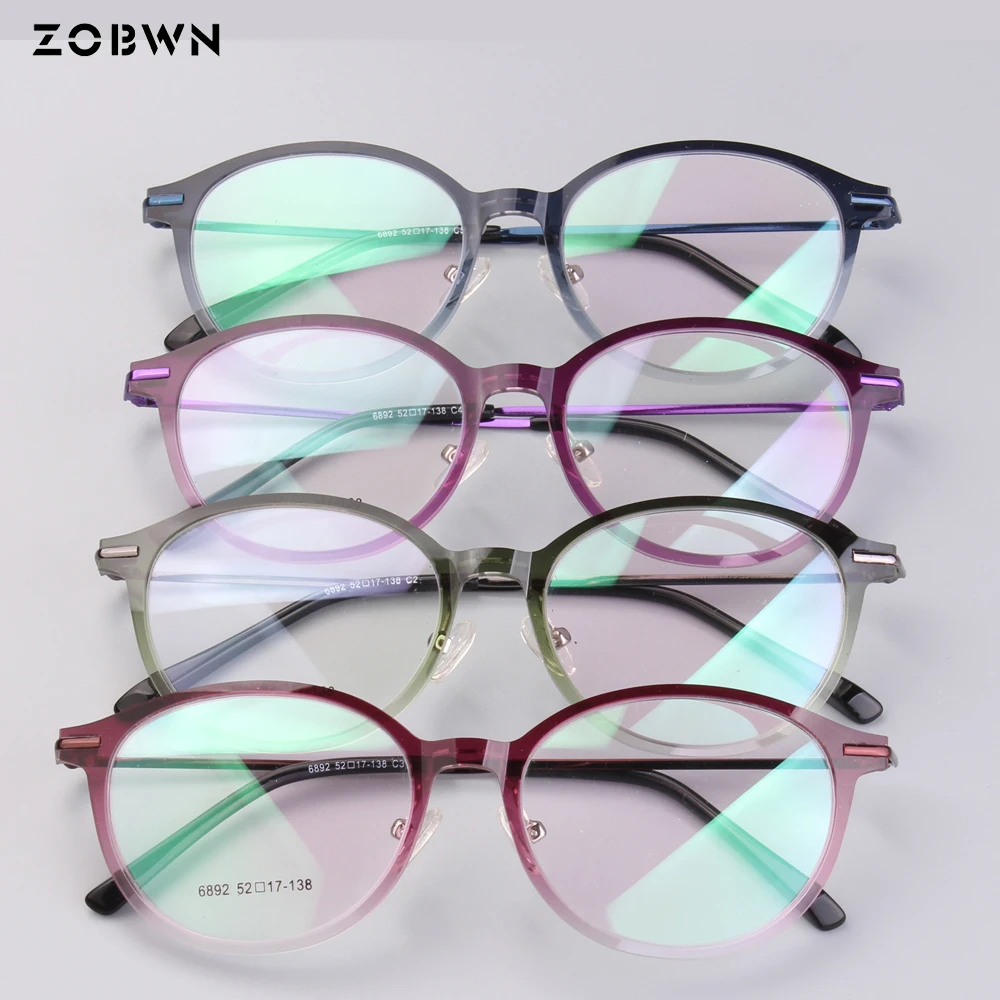 

Очки женские круглые, винтажные, фиолетовые, зеленые, с дужками из стальной проволоки