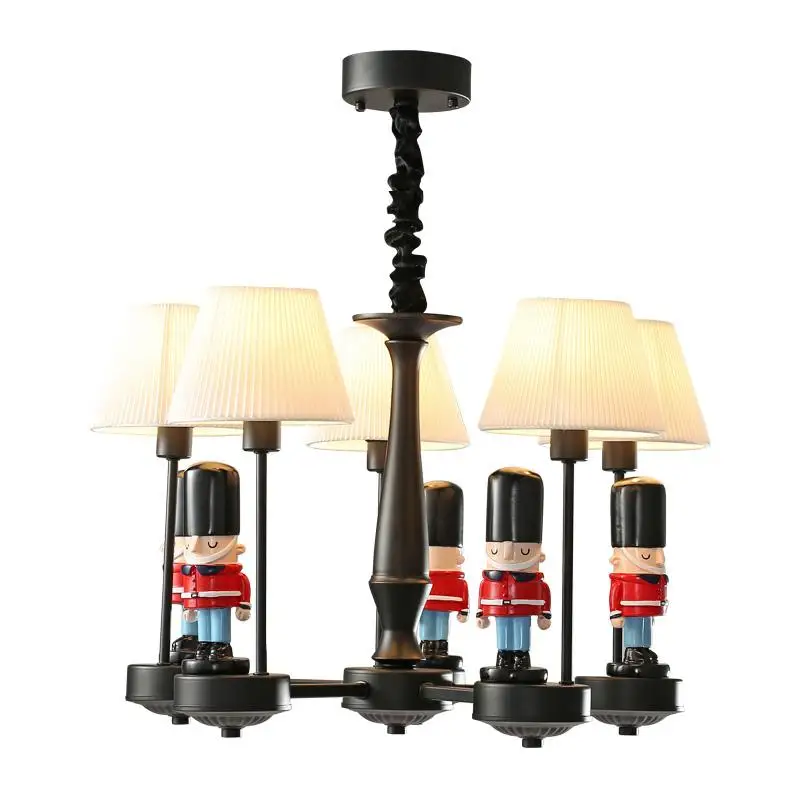 

Chandeliers Children's room chandelier boys and girls bedroom lamp room creative cartoon Mediterranean lamps