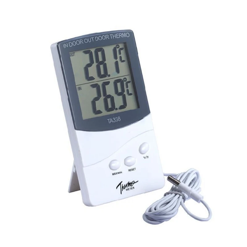 new ta338 high precision electronic thermometer with probe double digital display free global shipping