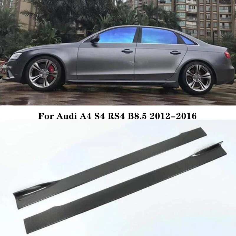 Комплект из юбки и спойлера ДЛЯ Audi A4 S4 RS4 B8.5 2012 2013 2014 2015 2016 натурального