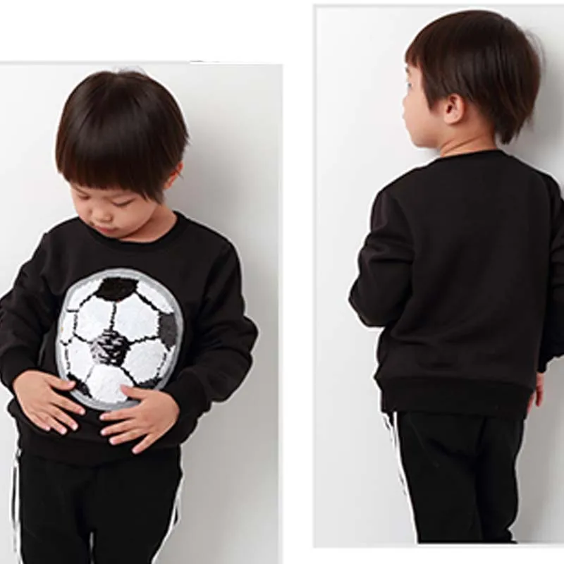 Коллекция 2019 года осенне-весенний Детский свитер детская одежда с футбольным