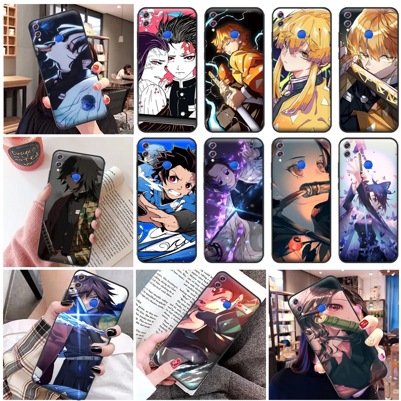 

Demon Slayer Kamado Tanjirou Kamado Nezuko Kimetsu No Yaiba Phone Case For Huawei Honor 8X 8C 7X Carcasa Soft Cover Cases