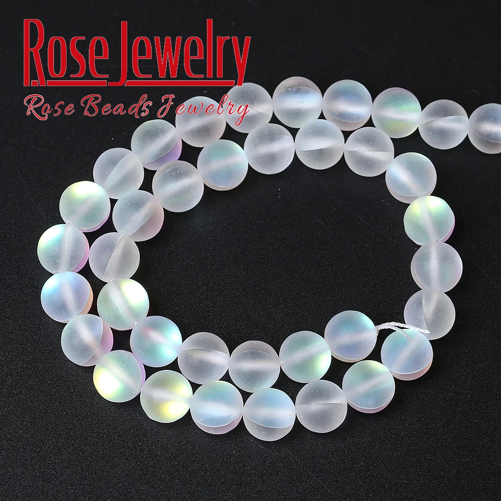 Матовые Белые Бусины A + из австрийского хрусталя круглые бусины с блестками и