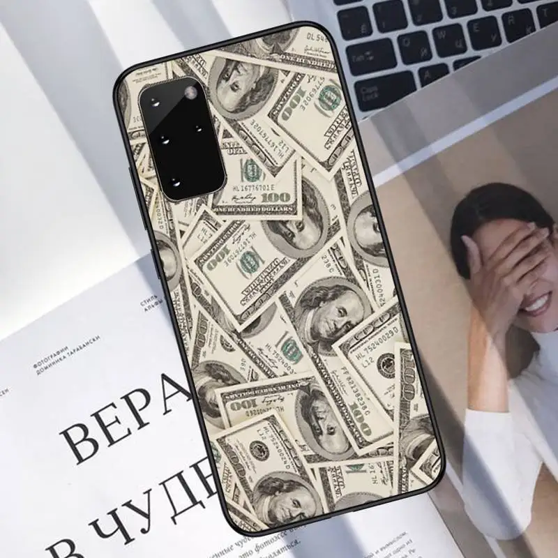 

Money Dollars Bill Cash Ben Franklin Phone Case For Samsung A40 A31 A50 A51 A71 A20E A20S S8 S9 S10 S20 Plus note 20 ultra
