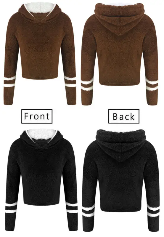 2019 Зимний толстый женский теплый плюшевый медведь ворсистый флис меховая