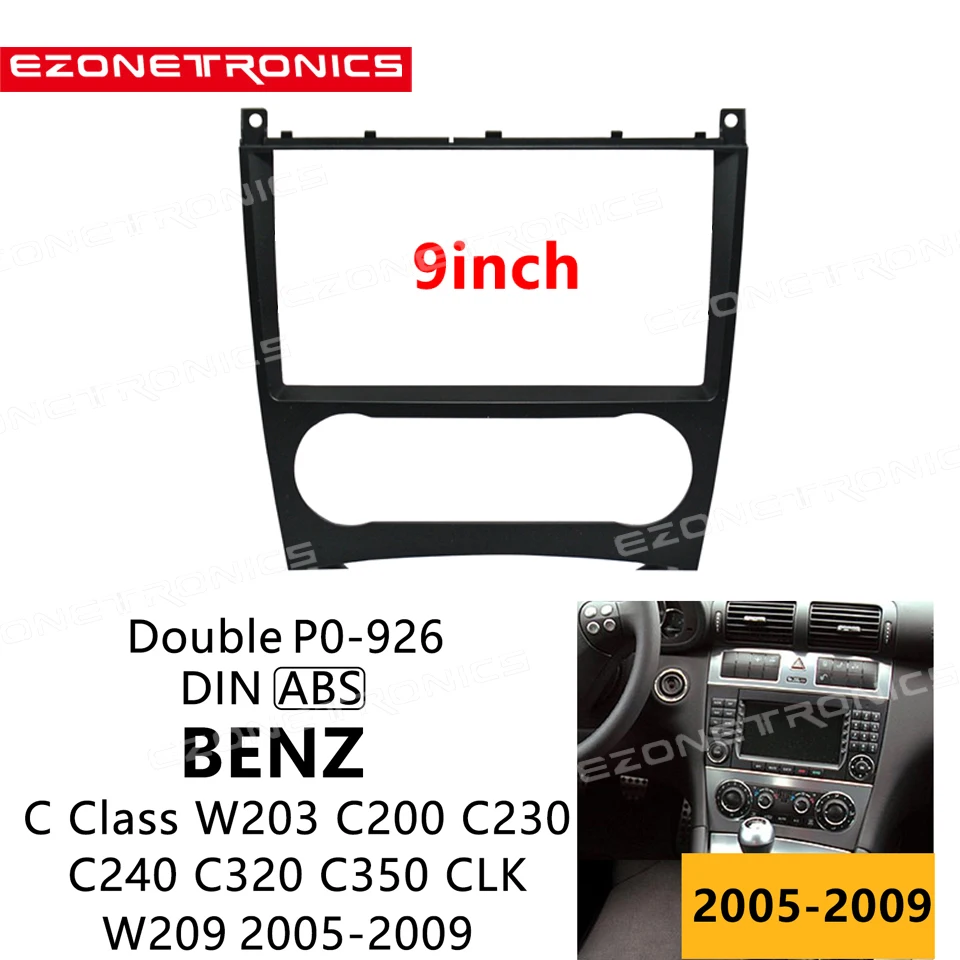 2DIN Автомобильная DVD рамка аудио фитинг адаптер приборная панель 9 дюймов для