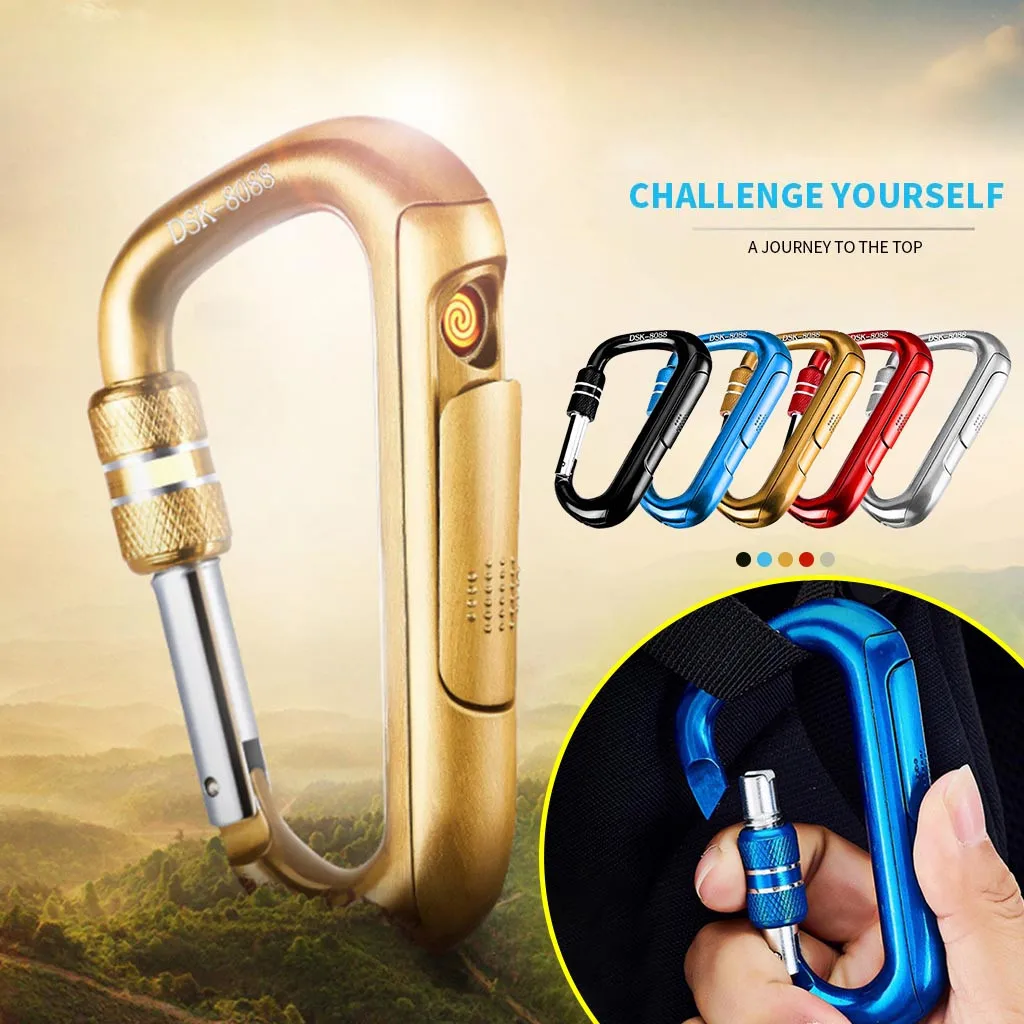 Беспламенная зажигалка USB зарядка металлический ветрозащитный замок для