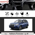 4 шт. спереди и сзади автомобиля коврик коврики для Subaru Forester 2014 2015 2016 2017 2018 LHD анти-скольжения вкладыш пользовательские ковры без запаха Pad