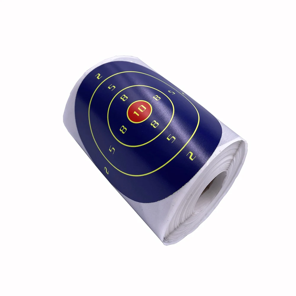 4" 200Pcs/Roll Blue Targets for Shooting 4 Inch Reactive Target Stickers Self Adhesive BB Gun Pellet Airsoft Rifle - купить по