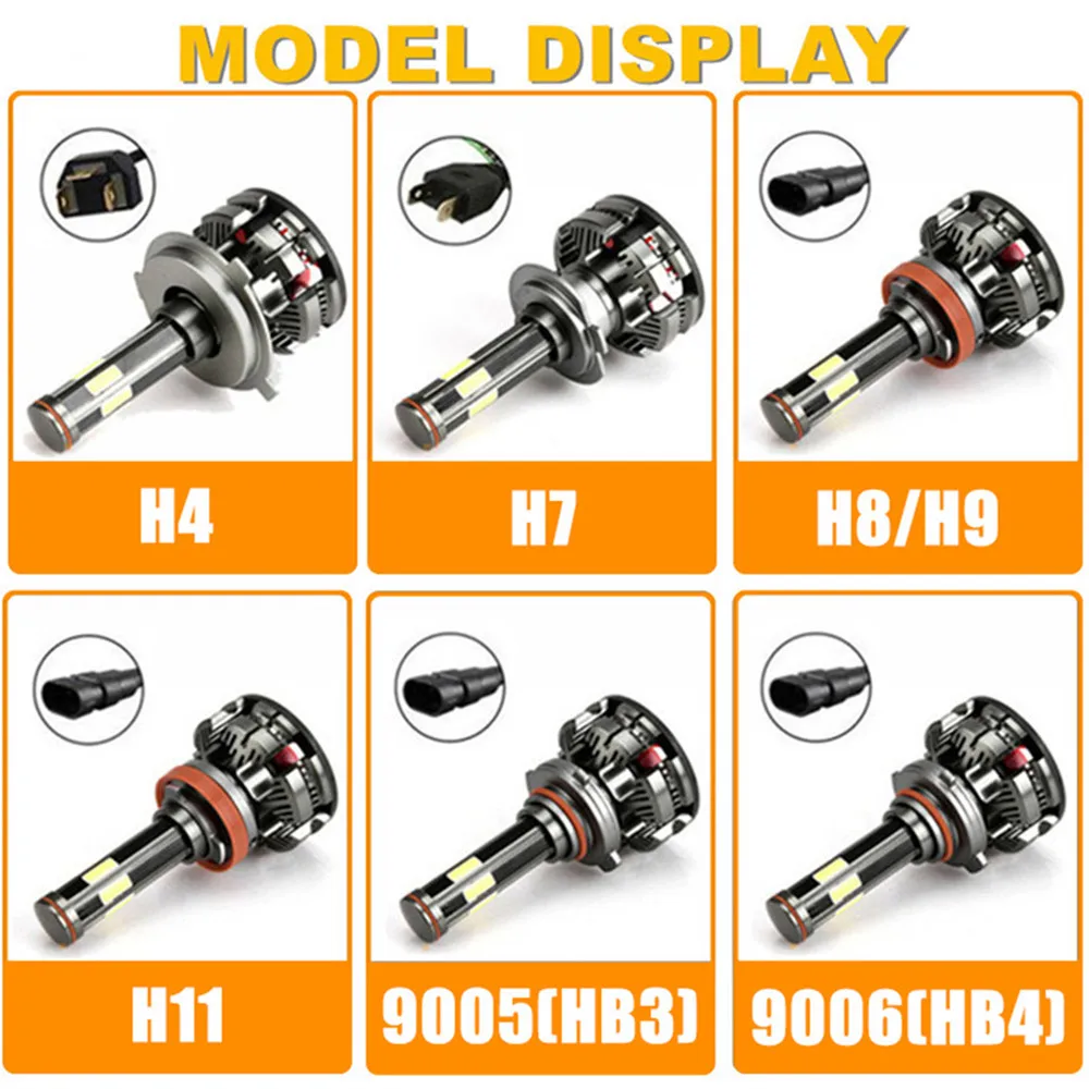INLONG 2 шт. 9005 Hb3 светодиодный Canbus без ошибок H4 H7 светильник лампы H8 H9 H11 HB4 9006 s Mini 6500K