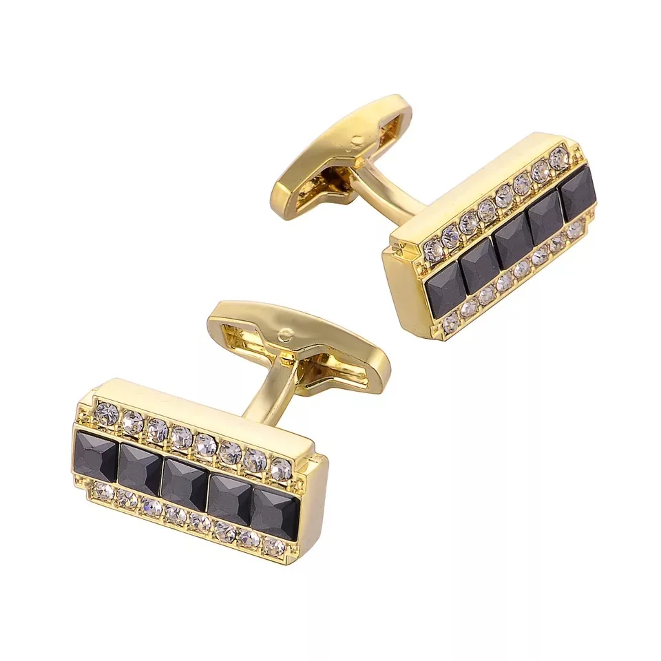 Мужские прямоугольные манжеты под розовое золото элегантные привлекательные