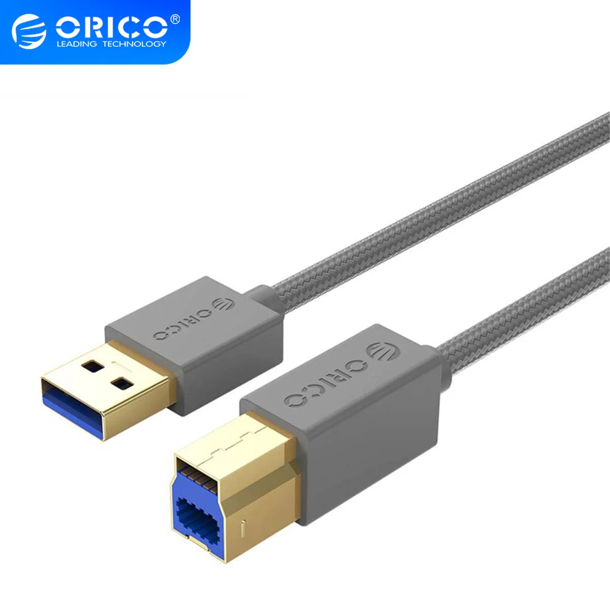 Кабель для передачи данных от ORICO Type A до USB B высокоскоростной кабель с квадратным