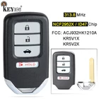 KEYECU 313,8 МГц ID47 KR5V1X A2C83161800  ACJ932HK1210A смарт 4 кнопки дистанционного ключа Fob для Honda City Accord Civic 2013-2016