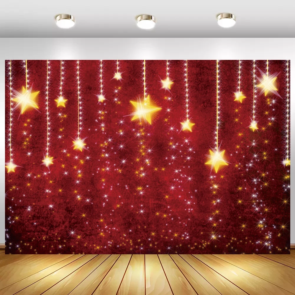 Золотые звезды луна блестясветильник боке фотографии фон Дети День рождения