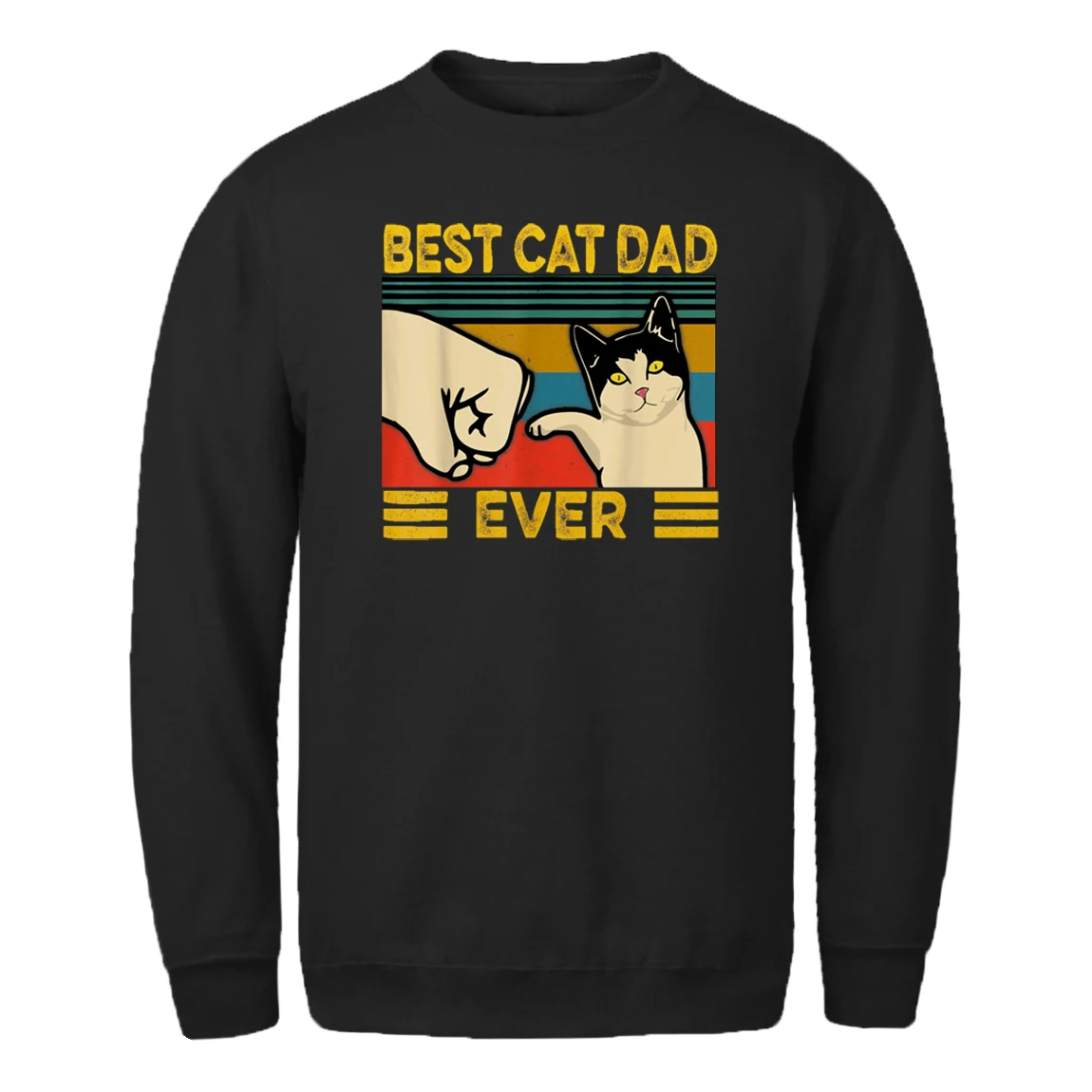 

Best Cat Dad Ever Mens Sweatshirt Long Sleeve Hip Hop Hoody Male Leisure Tops Pullovers Homme Winter 2020 New Supoleron Hombre