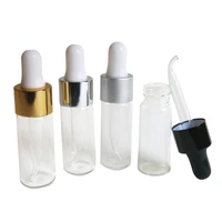 24x 10ml mini refillable clear glass dropper bottle 10cc transparent pipette dropper vial 13oz sample e liquid container
