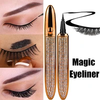 magic self adhesive magic eyeliner pencil no glue magnetic waterproof anti smudge quick drying eyelashes sticking eye liner pen