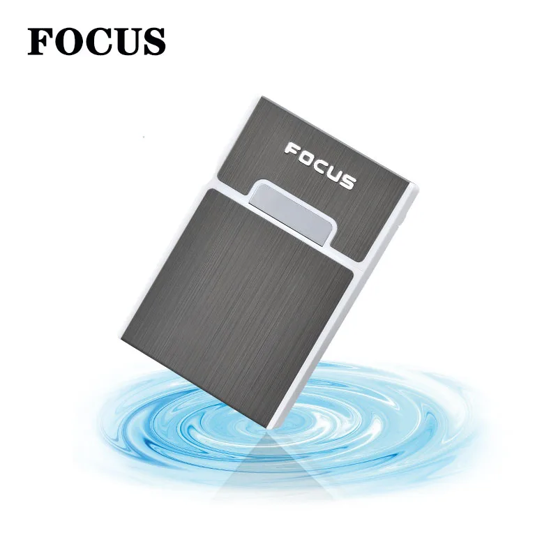 Фокус тонкий металлический ветрозащитный чехол для сигарет на заказ 20 шт.