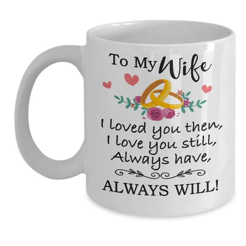 Подарок на День святого Валентина для жены-моей жене кофейная кружка и чашка с