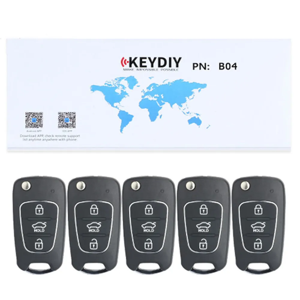 B04 оригинальный KD 3 кнопочный смарт-ключ KEYDIY для KD900/KD MINI/KD-X2 программатор серии B
