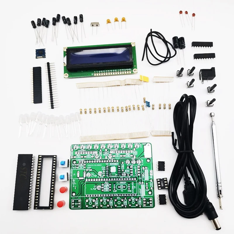 

DIY Radio Electronic Kit 51 Single-Chip FM Digital Sound Machine, Level Indicator Can Be Controlled Separately