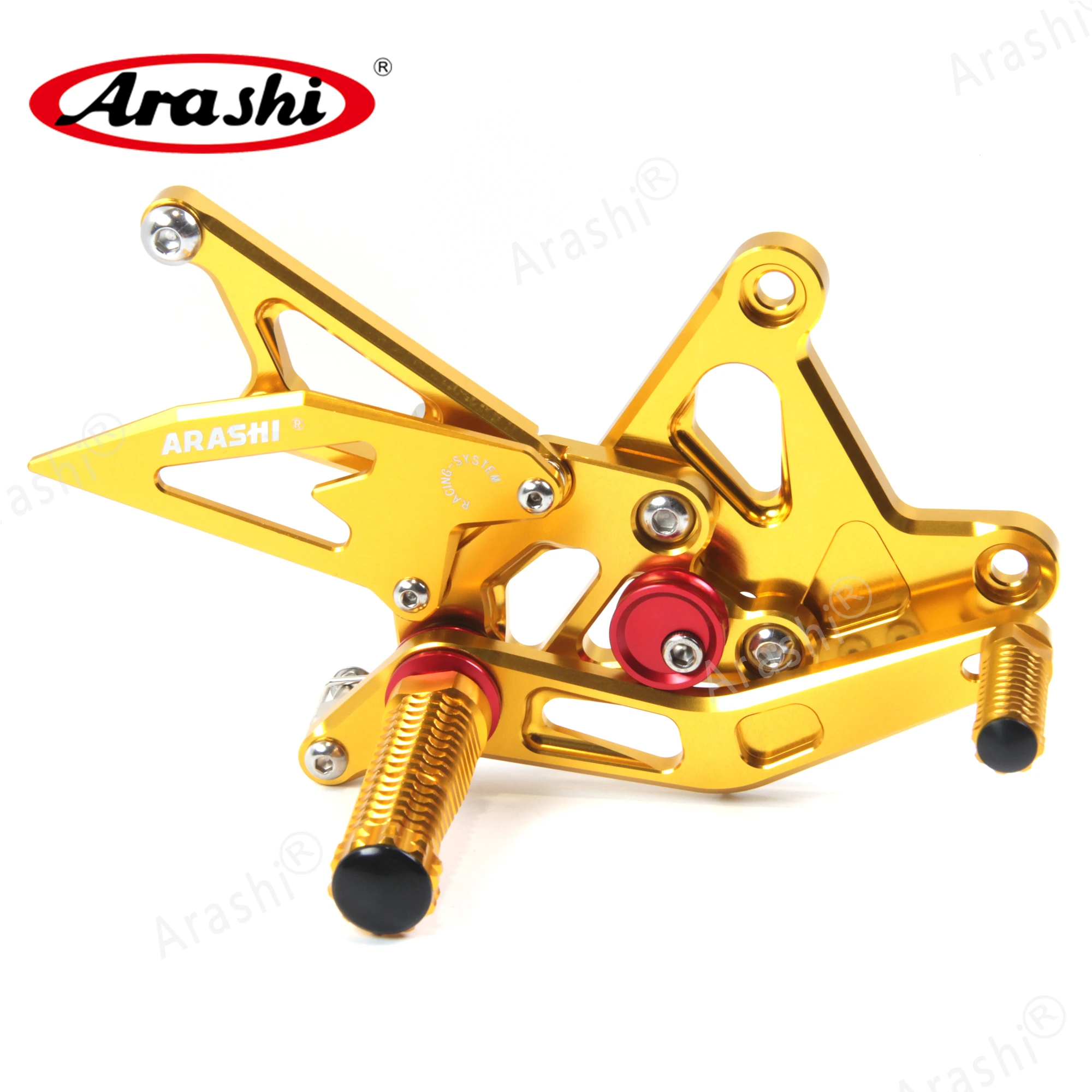 Arashi CNC Регулируемые подножки NINJA ZX6R задние для KAWASAKI ZX 6R Ninja ZX636 2005 2006 05 06 636|Подставки