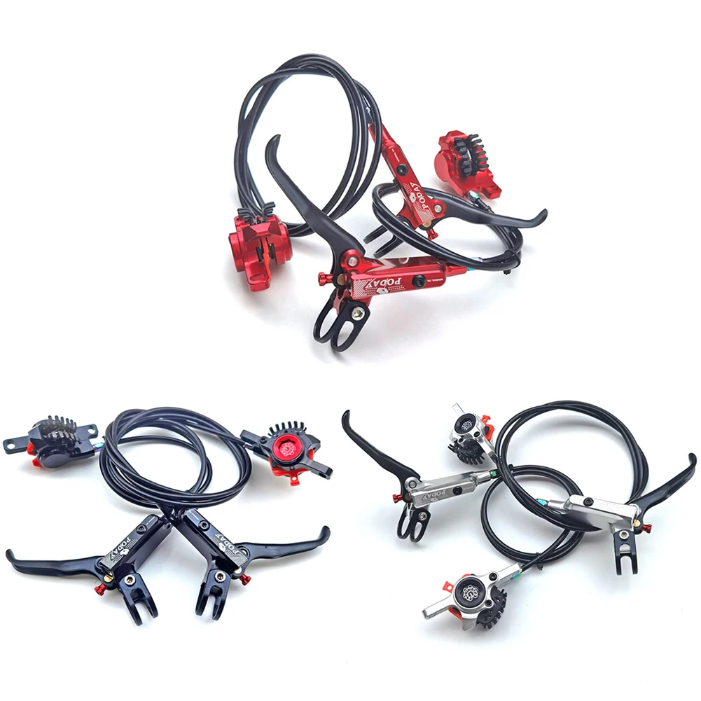 

Гидравлический дисковый тормоз Poday CNC для горного велосипеда, передняя и задняя Тормозная ручка, зажимные суппорты, велосипедные аксессуары...