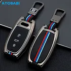 Цинковый сплав с силиконовый чехол для ключей от машины Smart протектор для пульта дистанционного управления в виде ракушки брелок для Audi A4 A4L A6L Q5 A5 A7 A8 S5 S7