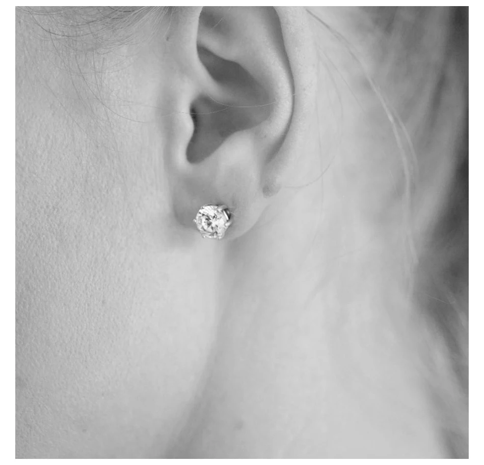 Серьги-гвоздики eManco 316L из нержавеющей стали, классические CZ серьги-гвоздики для женщин, минималистичные Роскошные серьги-гвоздики, модные ювелирные изделия