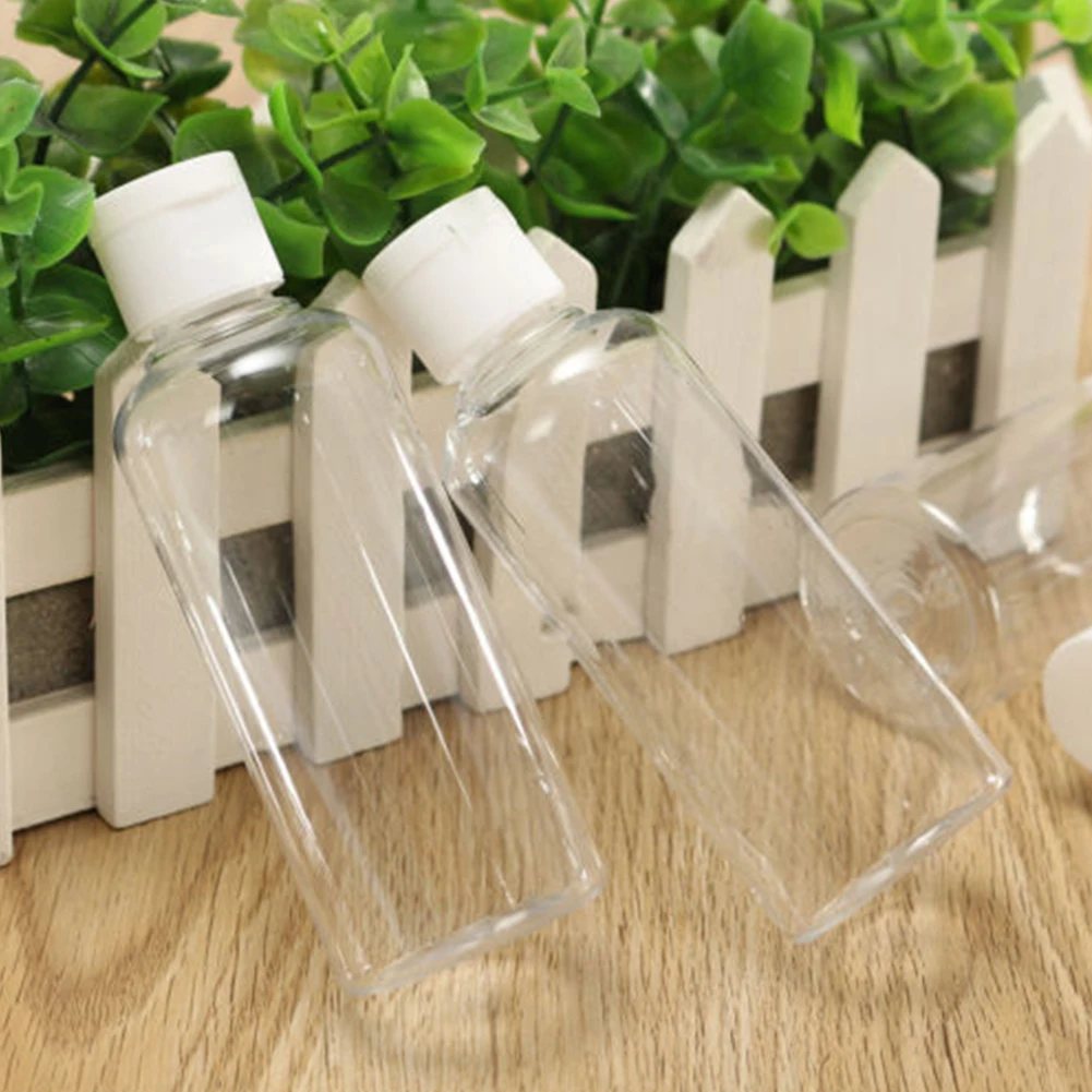 4 шт. * 100 мл прозрачная пластиковая банка и крышки пустые косметические