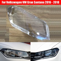 car headlamp lens for volkswagen vw gran santana 2016 2017 2018 transparent car headlight headlamp lens auto shell cover