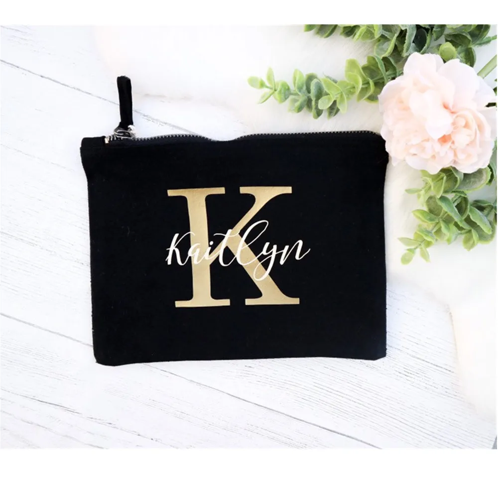 Персонализированная сумка для подружки невесты макияжа косметичка органайзер