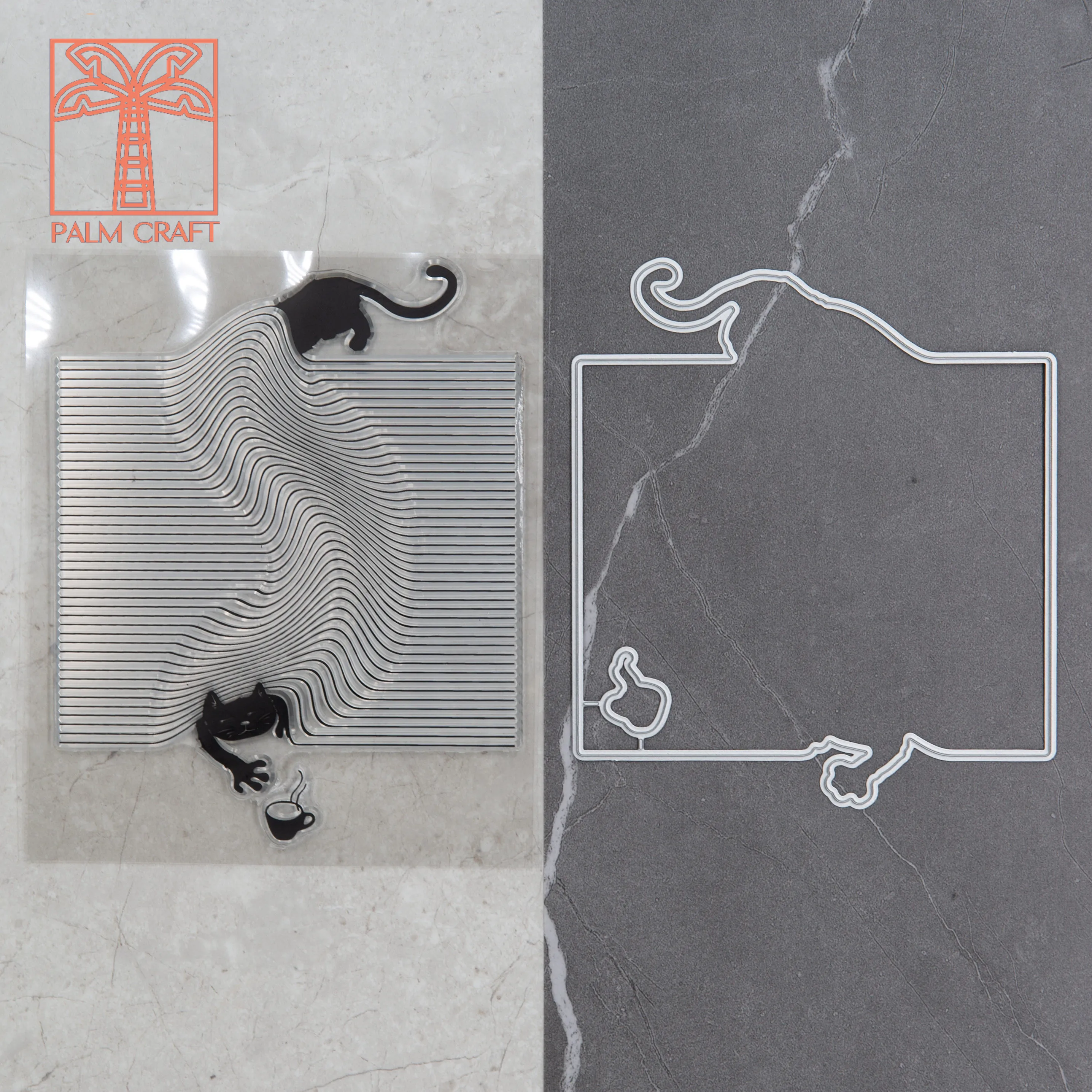 3D печать кошка Трафаретный вырубной штамп печатей и штампов 2020 DIY Скрапбукинг