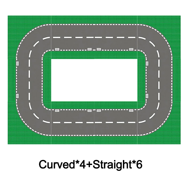Базовая плита Зеленая дорога прямая изогнутая для сращивания кроссовера наборы