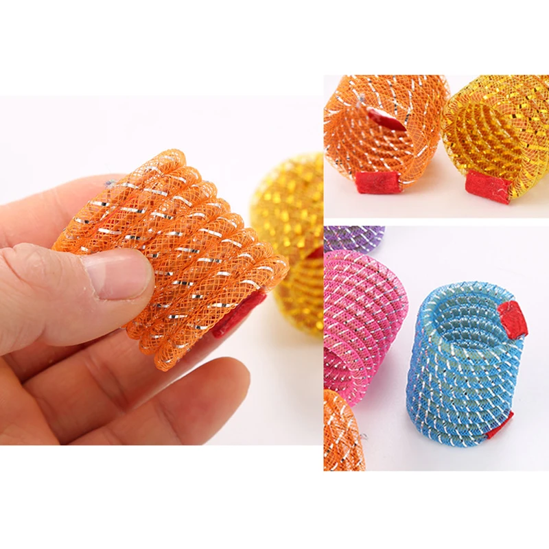 

New Interactive Pet Cat Supplies Funny Colorful Spring Throwing Toys Amuse Playing Toys Plastic Durable Kitten Toys Cat Toy