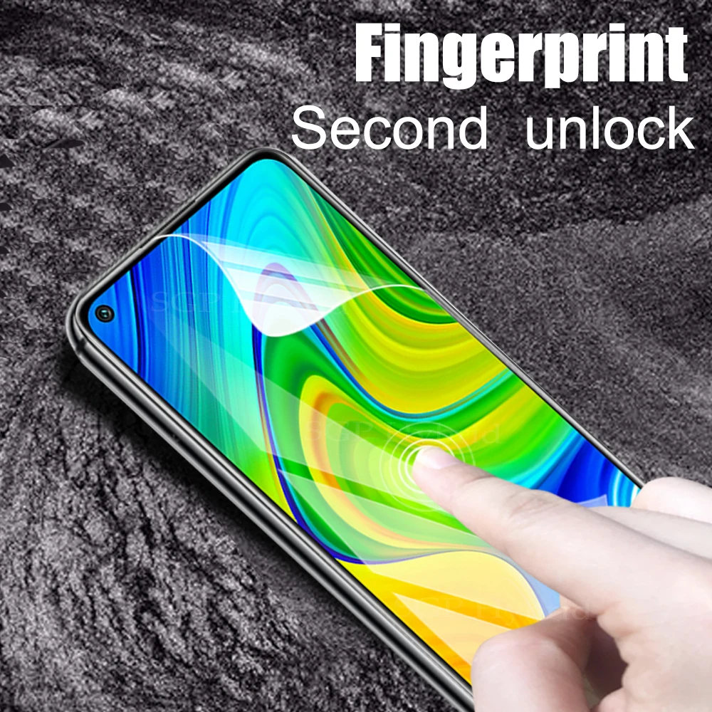 3in1 Hydrogel Film For Xiaomi Redmi Note 9 8 Pro Max 9s 8t Safety Water Gel + Camera Lens Glass On Redmy Note9 Note9Pro | Мобильные