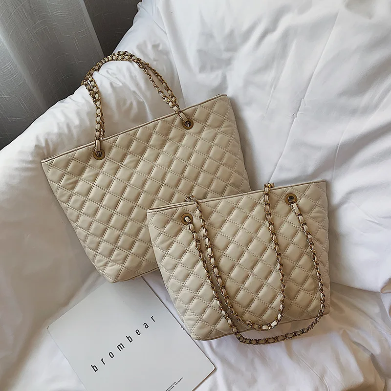 2020 New Quilted Chain Bag Fashion Women Shoulder Bags Large Handbags Crossbody tote bags for women | Багаж и сумки