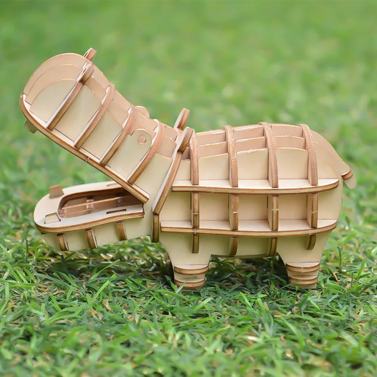 Деревянные игрушки 3d головоломки собранные Diy ручной работы детей