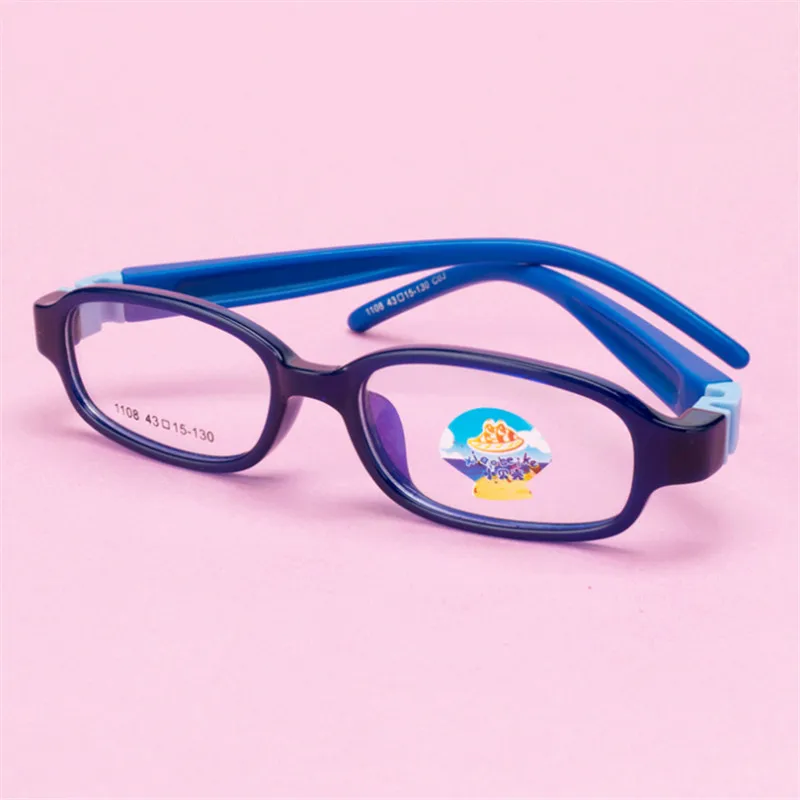Детские очки легкие с гибкой оправой детские по рецепту для мальчиков и девочек